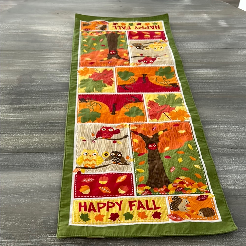 Happy Fall Table Runner